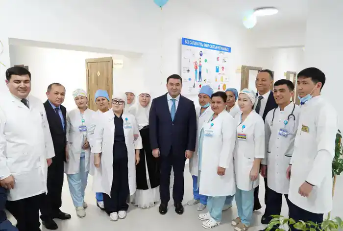 ТУРКЕСТАН: В САРЫАГАШСКОМ РАЙОНЕ ОТКРЫЛАСЬ НОВАЯ ВРАЧЕБНАЯ АМБУЛАТОРИЯ (3)