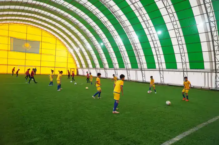 В Казыгуртском районе открыт новый спортивный комплекс с современными площадками