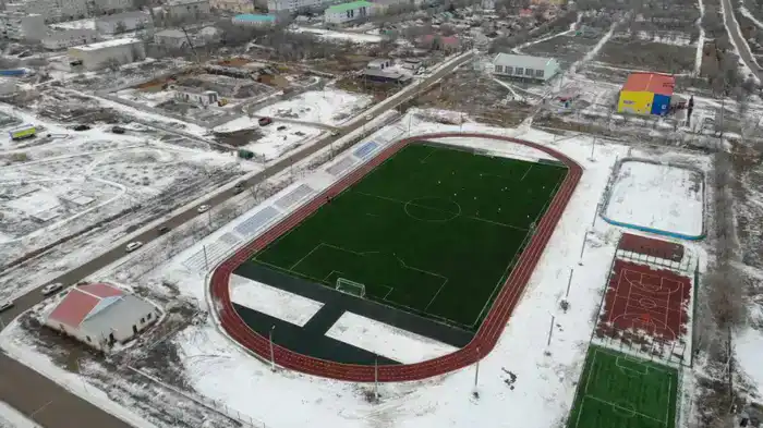 В Алге полностью обновили и ввели в эксплуатацию центральный стадион (3)