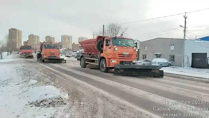 Снегопад в Астане: более 3000 рабочих и 1400 единиц техники обеспечивают очищение дорог и дворов