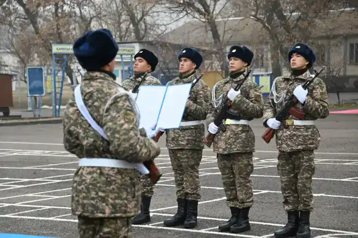 В Шымкенте солдат бригады противовоздушной обороны привели к Военной присяге (3)