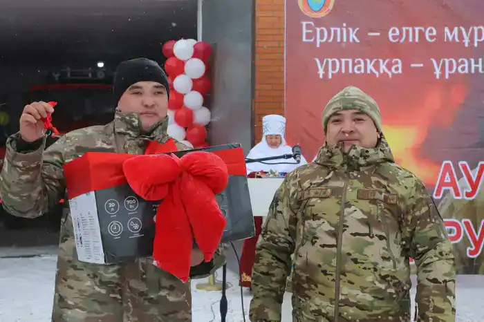 В селе Атасу области Ұлытау открылся новый пункт добровольных противопожарных формирований (2)