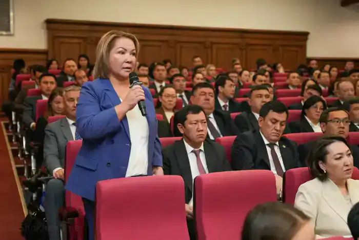 Под председательством Министра юстиции Республики Казахстан Ерлана Сарсембаева состоялось расширенное заседание коллегии Министерства юстиции (8)