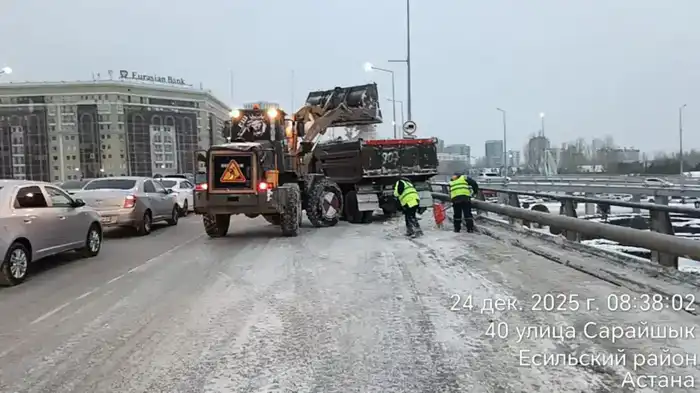 Более миллиона кубометров снега вывезли коммунальщики из Астаны (2)