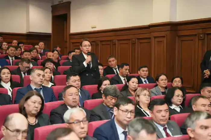 Под председательством Министра юстиции Республики Казахстан Ерлана Сарсембаева состоялось расширенное заседание коллегии Министерства юстиции (7)