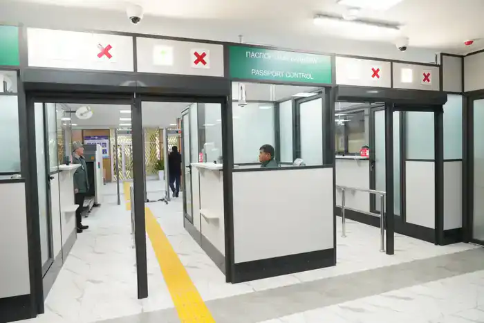 В ТУРКЕСТАНСКОЙ ОБЛАСТИ ПОСЛЕ МОДЕРНИЗАЦИИ ЗАПУЩЕН ТАМОЖЕННЫЙ ПОСТ «ҚАЗЫҒҰРТ» (3)