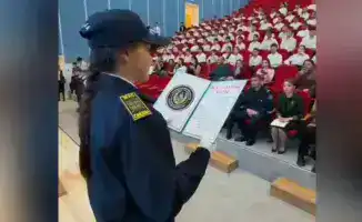 Полицейский класс “Жас сақшы” торжественно принял присягу в Жамбылской области