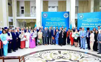 Ассамблея народа Казахстана 30 лет итоги 2023 Карагандинская область общественное согласие межэтническое взаимодействие награды мурал цифровой проект Smart Assembly