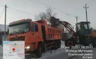 В Астане работают почти 3 000 дорожных рабочих и более 1 400 единиц спецтехники для снегоуборки