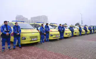 Шымкент получает 30 новых санитарных автомобилей для скорой помощи
