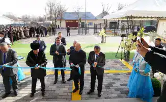 В Туркестанской области открытие новой школы в рамках международного проекта "Школы будущего"