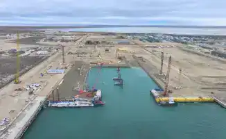 Дноуглубительные работы в порту Курык от ERSAI для круглогодичной навигации