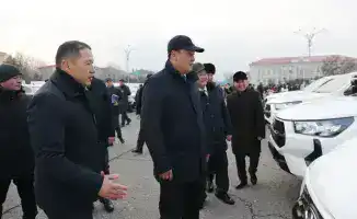 Новые автомобили и оборудование для ветеринарной службы и лесного хозяйства в Жамбылской области