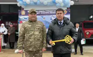 В селе Суйиндик Атырауской области открыт новый модульный пункт пожаротушения