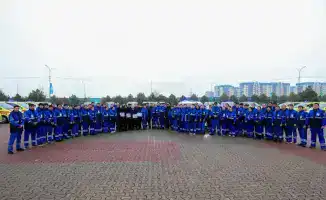 30 новых санитарных автомобилей переданы службе скорой помощи Шымкента