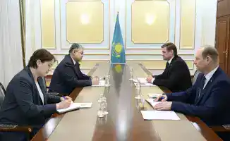 В Алматы состоялась встреча министра иностранных дел Казахстана Ермека Кошербаева с послом Беларуси Алексеем Богдановым