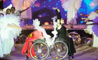 В Туркестане прошло новогоднее мероприятие для детей с особыми потребностями