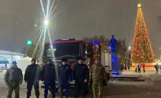 В Астане успешно обеспечена пожарная безопасность во время зажжения новогодних елок