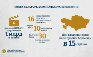 Успех казахстанского кино: фильм "QAITADAN" собрал миллиард, а отечественные ленты получили 30 наград на международных фестивалях