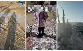 Шымкент: Дорога к школе №13 превращается в болото
