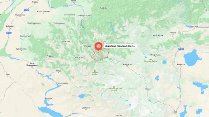 Землетрясение на границе Казахстана и России