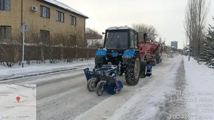 За ночь из Астаны вывезли более 23 тысяч кубометров снега (4)