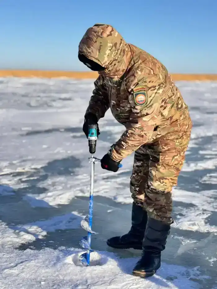 Аэрация водоемов в резервате Алтын Дала