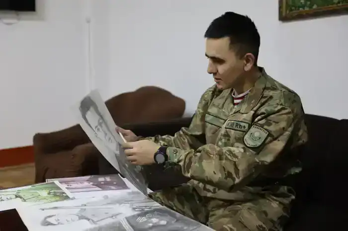 Герои на холсте: военнослужащий нарисовал портреты для музея Национальной гвардии (5)