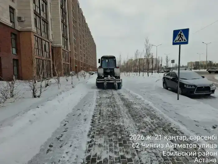 За ночь из Астаны вывезли около 24 тысяч кубометров снега (9)
