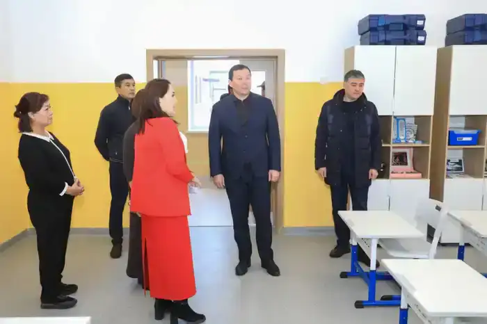 Аким области посетил комфортную школу на 2000 мест в микрорайоне Есет батыр (8)