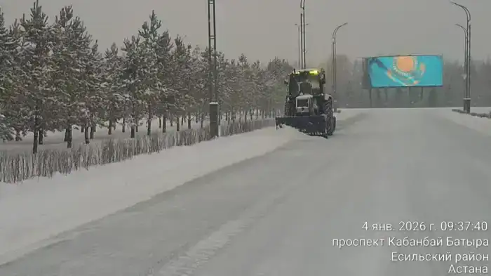 Более 3000 дорожных рабочих и свыше 1600 единиц спецтехники задействованы в снегоуборочных работах в Астане (5)