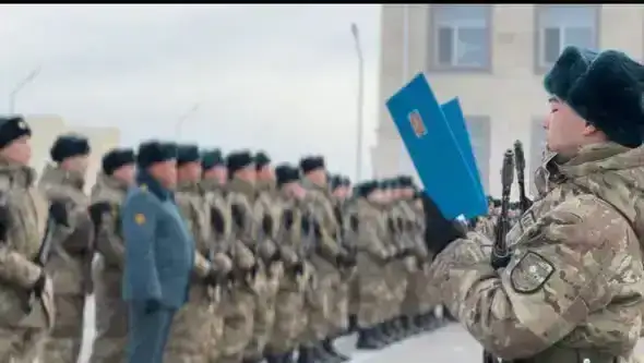 В ТУРКЕСТАНЕ НОВОБРАНЦЫ ПРИНЯЛИ ВОИНСКУЮ ПРИСЯГУ ПЕРЕД РОДИНОЙ (3)