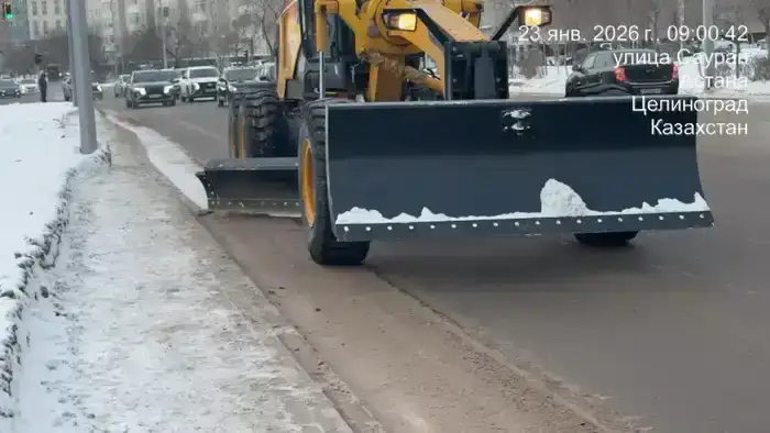 В борьбе со снегом в Астане задействовано более 1300 единиц спецтехники (5)