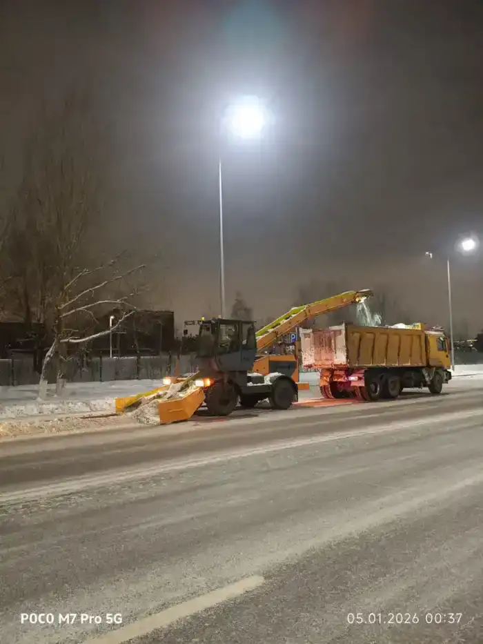 Вывоз снега из Астаны зимой более 1,6 млн кубометров