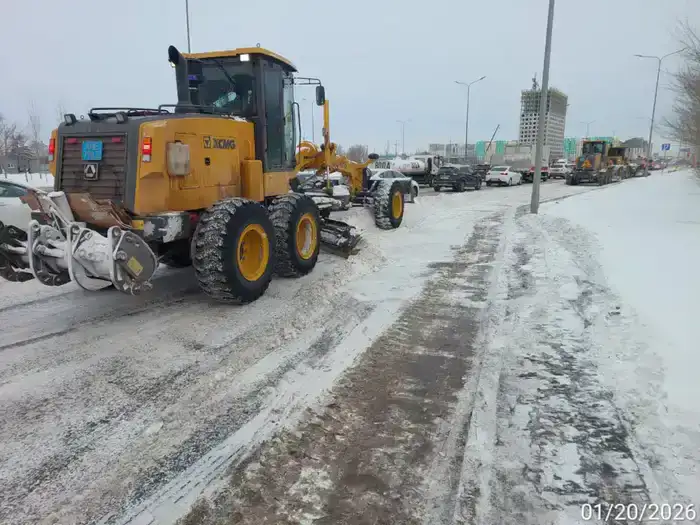 За ночь из Астаны вывезли более 23 тысяч кубометров снега (6)