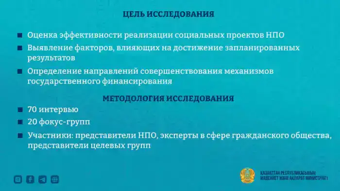 Влияние НПО на социальные проекты в Казахстане: результаты исследования и их значение для гражданского сектора Шымкенте