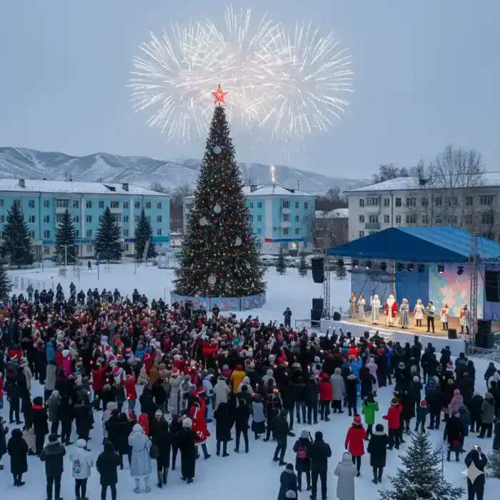 Новогодний концерт в Риддере: объединение жителей и гостей города в праздничной атмосфере