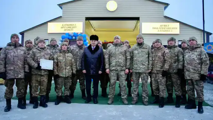 В районе Улкен Нарын открыт добровольный пожарный пост (8)