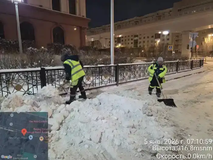 С начала зимнего сезона из Астаны вывезли более 1,6 млн кубометров снега (5)