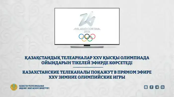 XXV зимние Олимпийские игры в Милане и Кортина-д-Ампеццо: прямая трансляция на казахстанских телеканалах