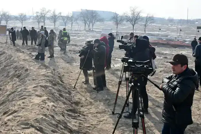 Роботы, дроны и четвероногие саперы: в Конаевском гарнизоне прошел пресс-тур для представителей СМИ (4)