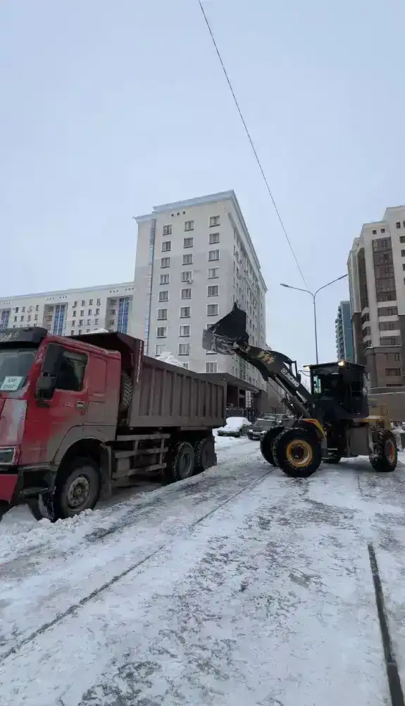 Свыше 3 тысяч рабочих и более 1800 единиц техники: в Астане продолжается круглосуточная очистка от снега (8)