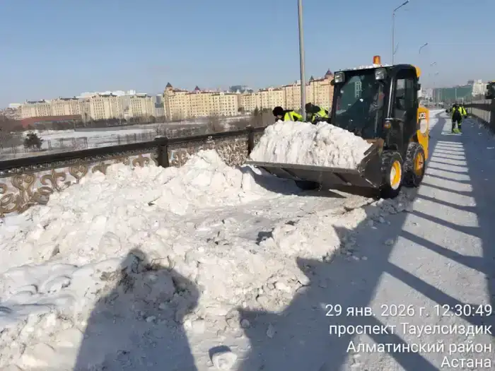 Из Астаны вывезено около 3,3 млн кубометров снега (3)