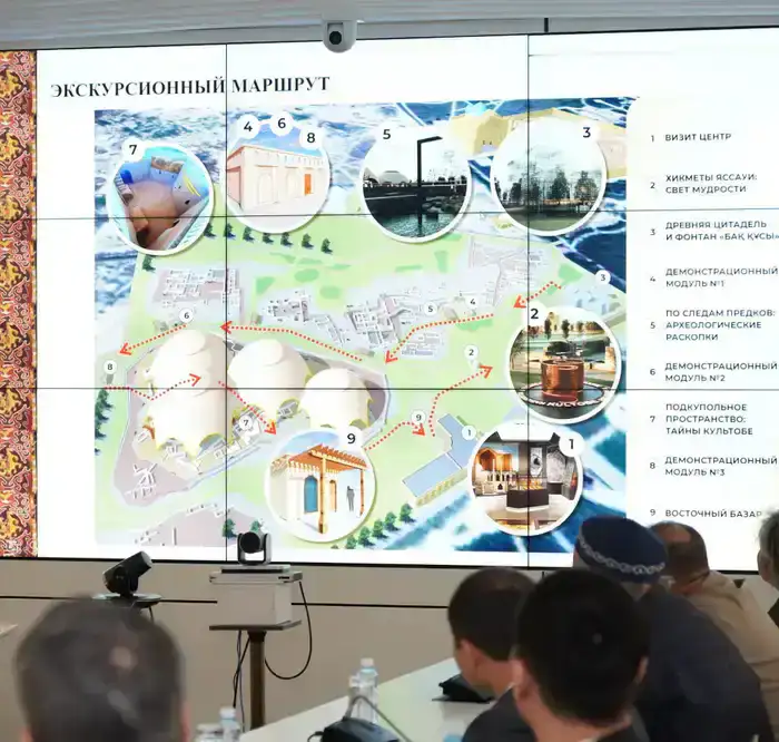 ТУРКЕСТАН: ОБСУДИЛИ ВОПРОСЫ БЛАГОУСТРОЙСТВА ТЕРРИТОРИИ ГОРОДИЩА КУЛЬТОБЕ (2)