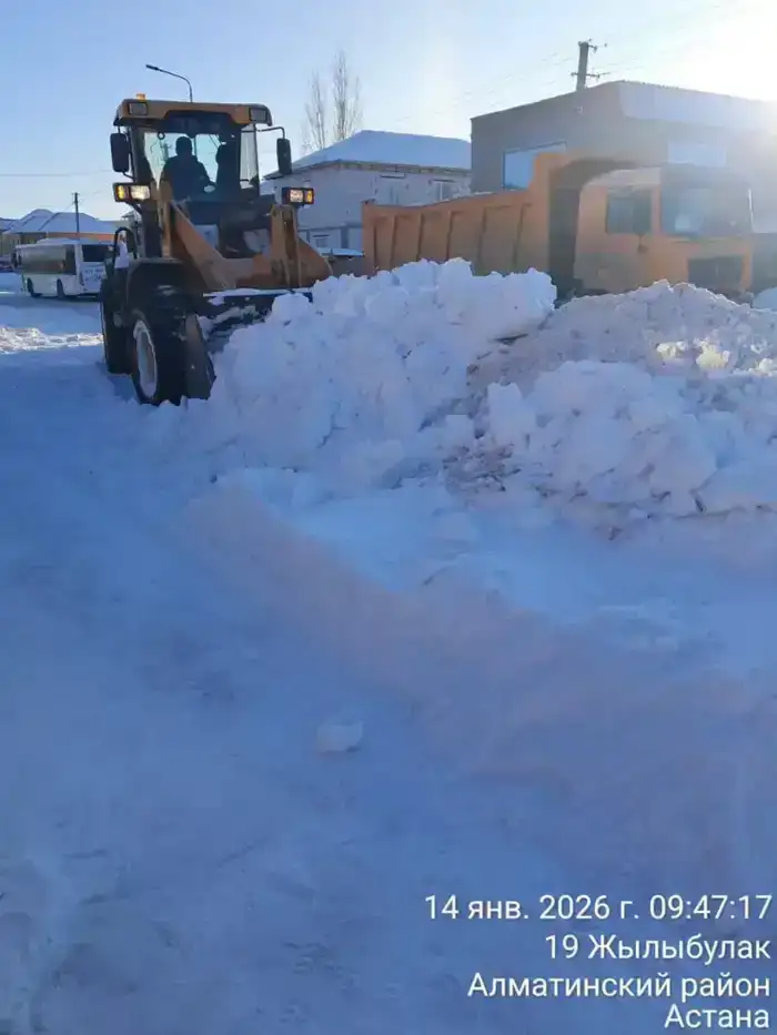 Около 70 тысяч кубометров снега вывезли из Астаны за ночь (2)