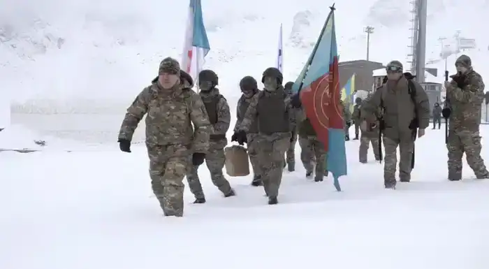 Курсанты силовых вузов: на вершине единства и силы в Заилийском Алатау