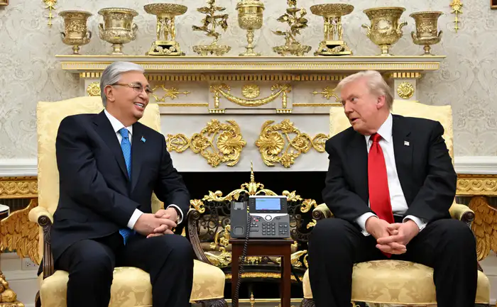 Касым-Жомарт Токаев и Дональд Трамп в Белом доме. Фото Akorda.kz