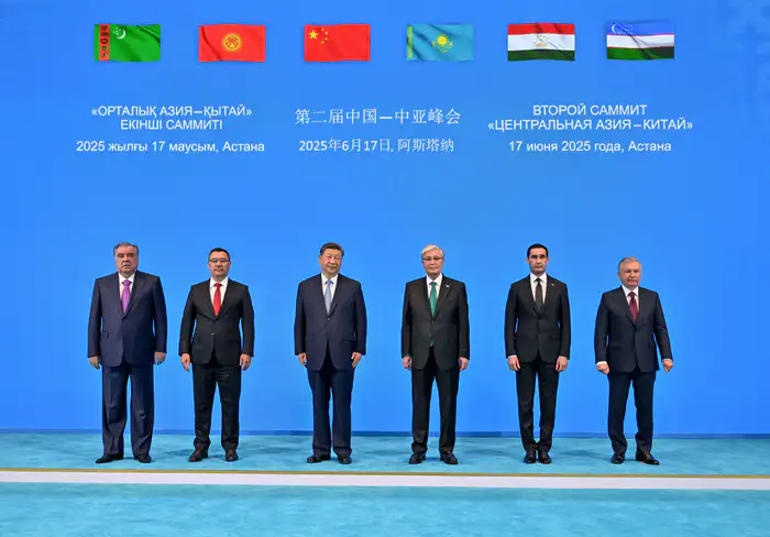 Лидеры Китая и Центральной Азии на саммите в Астане. Фото Akorda.kz