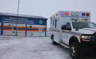 В Шетском районе Карагандинской области представлен новый реанимобиль для трассово-медико-спасательной службы МЧС РК