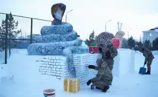 Создание ледового городка в воинской части 5573: укрепление духа и сплочение военнослужащих к новогодним праздникам
